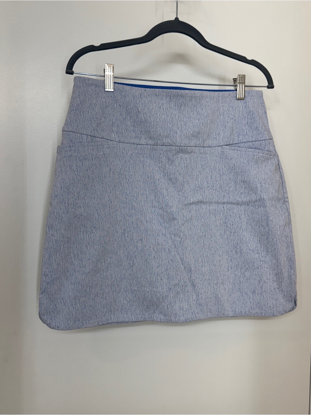 S.C.&CO Womens Medium Light Blue Heather Skort Skirt with Built-in Shorts Golf